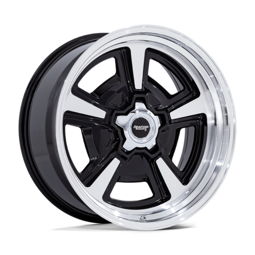American Racing Vintage VN517 Marauder 20x10 Gloss Black Machined with Diamond Cut Lip Wheel