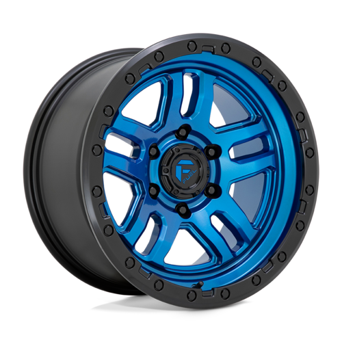 Fuel 1PC D790 Ammo 17x9 Wheel with Blue Finish and Black Lip, 6x139.7 Bolt Pattern, -12mm Offset