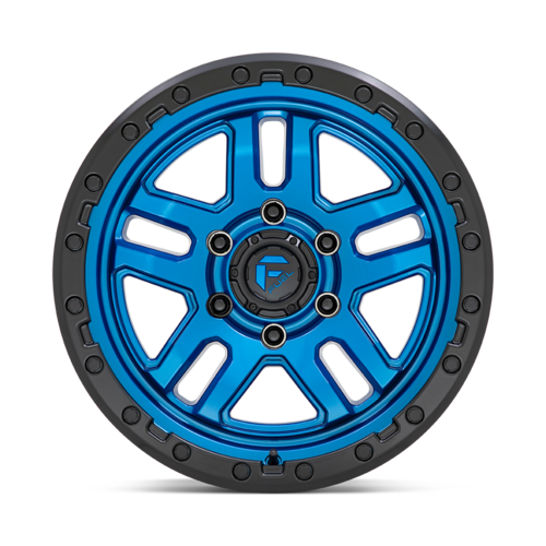 Fuel 1PC D790 Ammo 17x9 Blue with Black Lip Wheel - 5x127 Bolt Pattern, -12mm Offset
