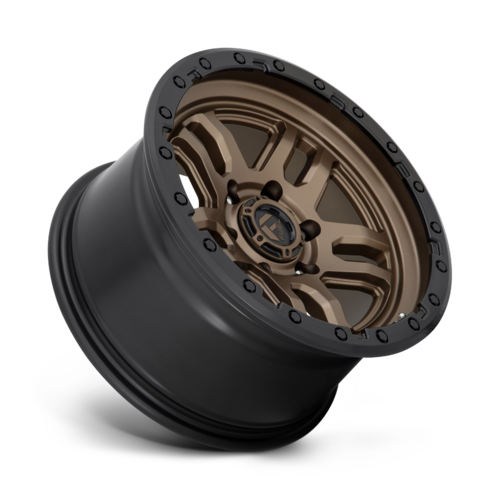 Fuel 1PC D702 Ammo 17x9 Inch Matte Bronze Black Bead Ring Wheel with 5x127 Bolt Pattern and 71.50mm Center Bore