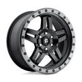 Fuel 1PC D557 ANZA 18x8 Matte Black Gunmetal Ring Wheel with 6x120 Bolt Pattern and +27 Offset