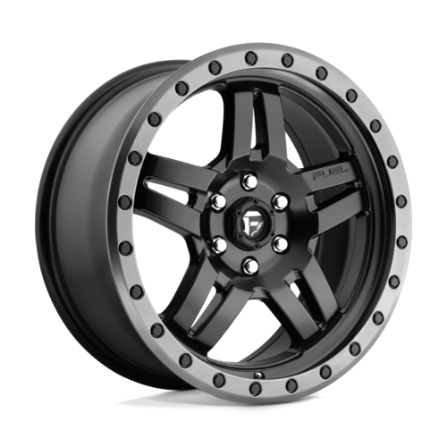 Fuel 1PC D557 ANZA 18x8 Matte Black Gunmetal Ring Wheel with 6x120 Bolt Pattern and +27 Offset