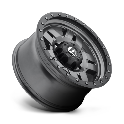 Fuel 1PC D558 ANZA 17x8.5 Matte Gunmetal Black Bead Ring Wheel with 5x127 Bolt Pattern and -6 Offset