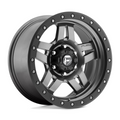 Fuel 1PC D558 ANZA 17x8.5 Matte Gunmetal Black Bead Ring Wheel