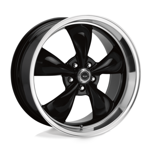 American Racing AR105 Torq Thrust M 17x7 Gloss Black with Machined Lip Wheel