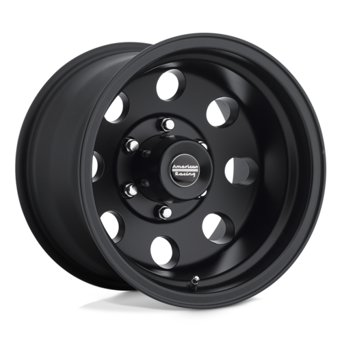 American Racing AR172 Baja Satin Black 15x8 Wheel with -19mm Offset and 5x120.65 Bolt Pattern