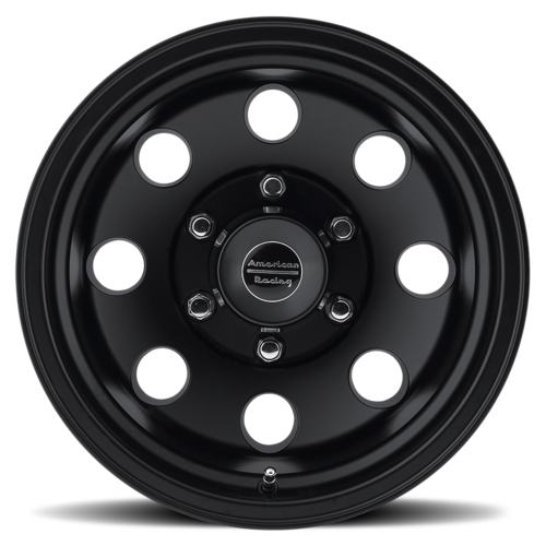American Racing AR172 Baja 15x10 Satin Black Wheel with -43mm Offset and 5x127 Bolt Pattern