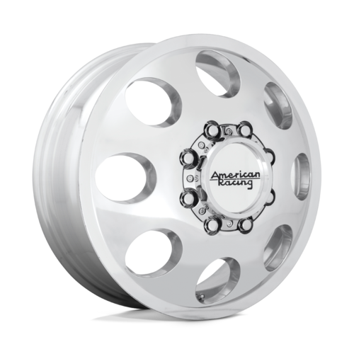 American Racing AR204 Baja Dually 17x6 Polished Wheel with 8x165.1 Bolt Pattern and 121.50 Center Bore