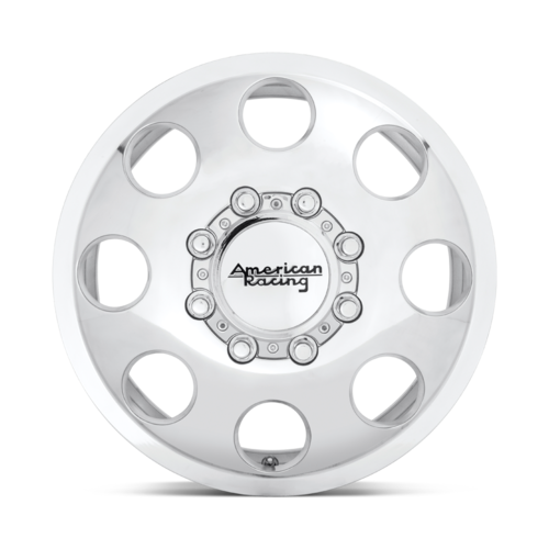 American Racing AR204 Baja Dually 16x6 Polished Wheel with 8x165.1 Bolt Pattern and 111mm Offset