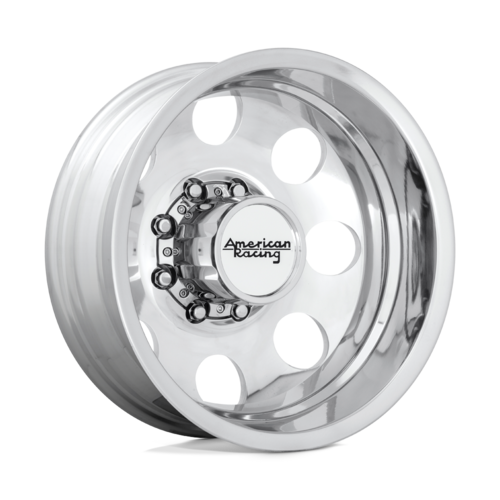 American Racing AR204 Baja Dually 17x6 Polished Wheel - 8x165.1 Bolt Pattern, -134 Offset