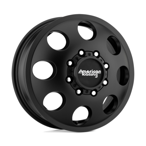 American Racing AR204 Baja Dually 16x6 Satin Black Wheel with 8x170 Bolt Pattern and +111 Offset