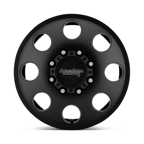 American Racing AR204 Baja Dually 16x6 Satin Black Wheel with 8x170 Bolt Pattern and +111 Offset