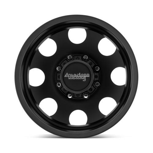 American Racing AR204 Baja Dually Satin Black 17x6 Wheel with 8x165.1 Bolt Pattern and -134 Offset