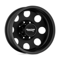 American Racing AR204 Baja Dually Satin Black 17x6 Wheel with 8x165.1 Bolt Pattern and -134 Offset