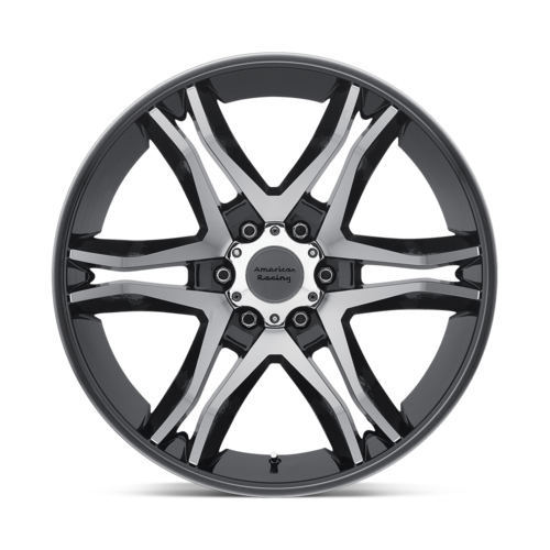 American Racing AR893 Mainline 17x8 Gloss Black Machined Wheel with 6x139.7 Bolt Pattern and +25mm Offset