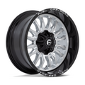 Fuel 1PC D798 ARC 20x10 Silver Brushed Face with Milled Black Lip Wheel