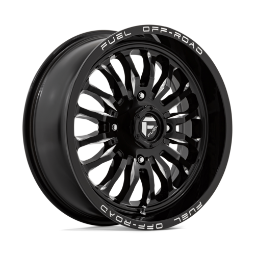 Fuel UTV D821 ARC 18x7 Gloss Black Milled Wheel with 4x137 Bolt Pattern and +13 Offset