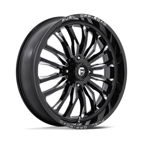 Fuel UTV D821 ARC 24-Inch Gloss Black Milled Off-Road Wheel with 4x137 Bolt Pattern and 13mm Offset