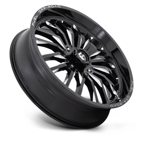 Fuel UTV ARC Off-Road Wheel 24x7 Gloss Black Milled - 4x156 Bolt Pattern, 13mm Offset
