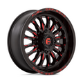 Fuel UTV D822 ARC 18x7 Gloss Black Milled Red Wheel with 4x137 Bolt Pattern and +13 Offset