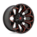 Fuel 1PC D787 Assault 17x8.5 Matte Black Red Milled Wheel with 5x114.3/5x127 Bolt Pattern and 78.10mm Center Bore