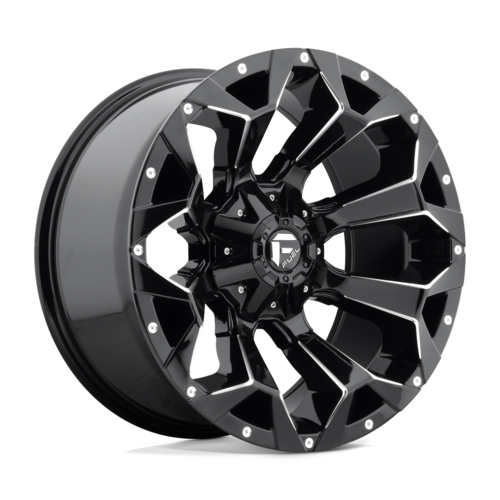 Fuel 1PC D576 Assault 20x10 Gloss Black Milled Wheel with -18 Offset and 8x180 Bolt Pattern