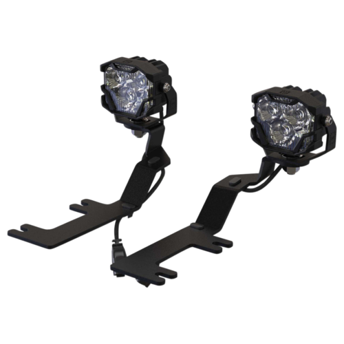 Morimoto Offroad 4B A-Pillar Brackets for Silverado 2014-2018 in Silver