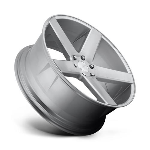 DUB 1PC S218 Baller 22x9.5 Inch Wheel with 6x135 Bolt Pattern and Gloss Silver Brushed Finish