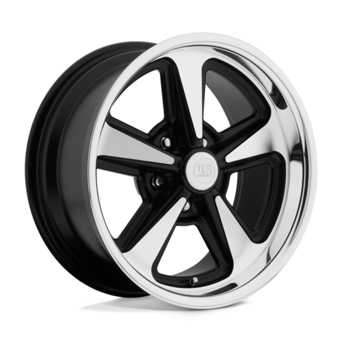 US Mag 1PC U109 BANDIT 18x9 Matte Black Machined Wheel with 5x120.65 Bolt Pattern and +8 Offset