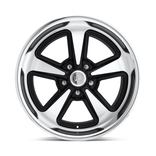 US Mag 1PC U109 BANDIT 18x8 Matte Black Machined Wheel with 5x120.65 Bolt Pattern and 72.56 Center Bore