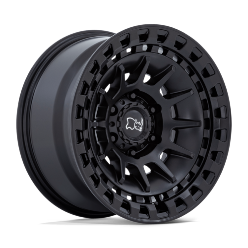 Black Rhino Hard Alloys BARRAGE 17x8.5 Matte Black Wheel with 5x127 Bolt Pattern and -10 Offset