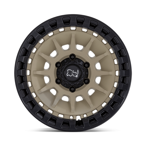 Black Rhino Hard Alloys BARRAGE 18x9 Desert Sand with Matte Black Lip - 6x139.7 Bolt Pattern, +0 Offset