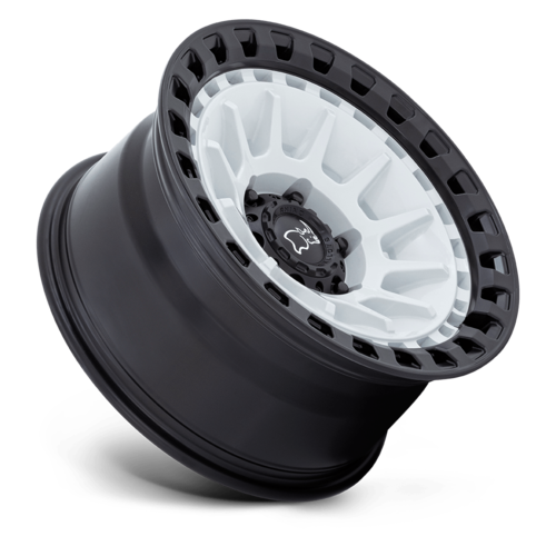 Black Rhino Hard Alloys BARRAGE 17x8.5 Inch Gloss White on Matte Black Wheel with 6x139.7 Bolt Pattern and -10 Offset