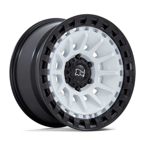 Black Rhino Hard Alloys BARRAGE 18x9 Gloss White on Matte Black Wheel