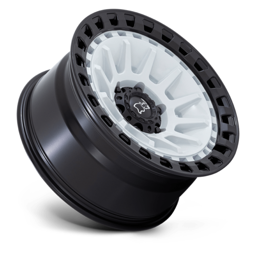 Black Rhino Hard Alloys BARRAGE 18x9 Gloss White on Matte Black Wheel