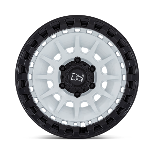 Black Rhino Hard Alloys BARRAGE 18x9 Gloss White on Matte Black Wheel