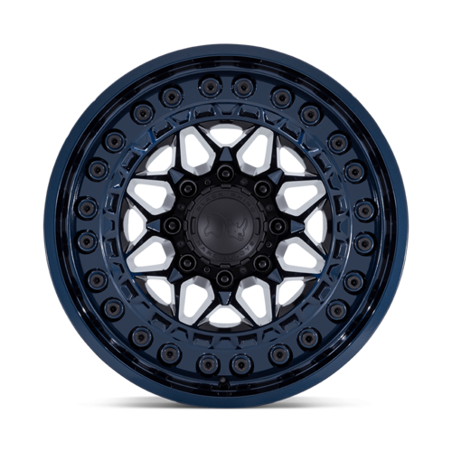 Black Rhino Hard Alloys Alpha 20x10 -18 Midnight Blue Wheel with 8x180 Bolt Pattern and 124.20mm Center Bore