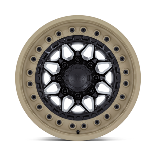 Black Rhino Hard Alloys Alpha 20x10 Matte Black with Sand Lip - 5x127 Bolt Pattern, -18 Offset