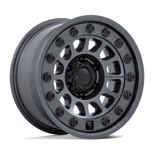 Black Rhino Hard Alloys BR012 OUTBACK 17x8.5 Matte Gunmetal Wheel with -10 Offset and 5x127 Bolt Pattern