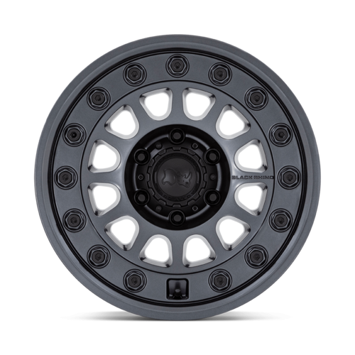 Black Rhino Hard Alloys BR012 OUTBACK 17x8.5 Matte Gunmetal Wheel with -10 Offset and 5x127 Bolt Pattern