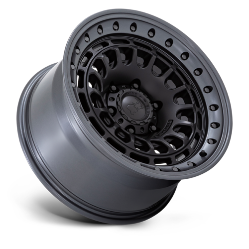 Black Rhino Hard Alloys Sahara 17x9 Matte Black with Gunmetal Lip - 5x127 Bolt Pattern, -12 Offset