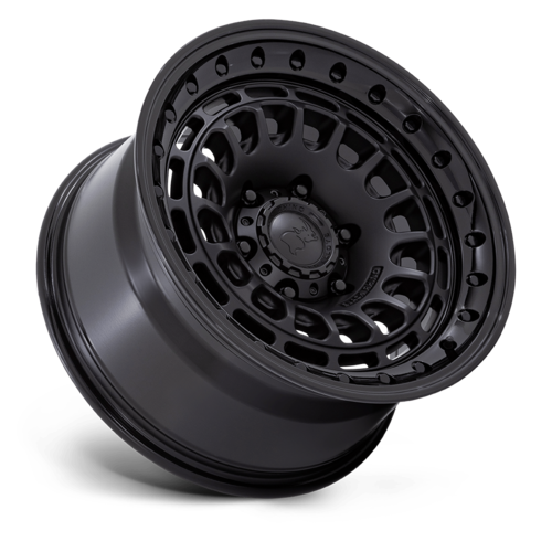 Black Rhino Hard Alloys Sahara 17x9 Matte Black with Gloss Black Lip Wheel - 6x139.7 Bolt Pattern, +0 Offset