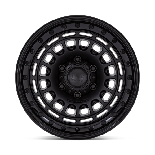 Black Rhino Hard Alloys Sahara 17x9 Matte Black with Gloss Black Lip Wheel (Part BR014 SAHARA)