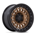 Black Rhino Hard Alloys Sahara 17x9 Matte Bronze with Gloss Black Lip - 5x127 Bolt Pattern, -12 Offset