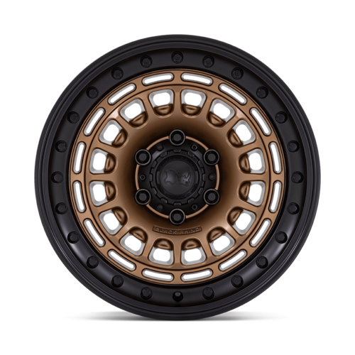 Black Rhino Hard Alloys Sahara 17x9 Matte Bronze with Gloss Black Lip Wheel