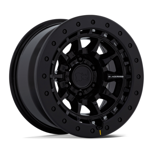 Black Rhino Hard Alloys TUSK 17x8.5 Inch Gloss Black Wheels with 6x135 Bolt Pattern and 87.10mm Center Bore