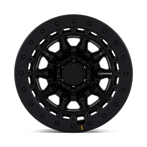 Black Rhino Hard Alloys BR016 Tusk 17x8.5 Inch Gloss Black Wheel with 6x139.7 Bolt Pattern and 106.10mm Center Bore