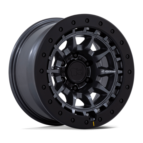 Black Rhino Hard Alloys Tusk 17x8.5 Matte Gunmetal Wheel with 6x139.7 Bolt Pattern and 0 Offset