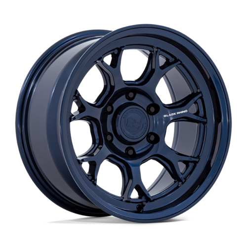 Black Rhino Hard Alloys ETOSHA 17x8.5 Inch Gloss Midnight Blue Wheel with 6x139.7 Bolt Pattern and +12 Offset