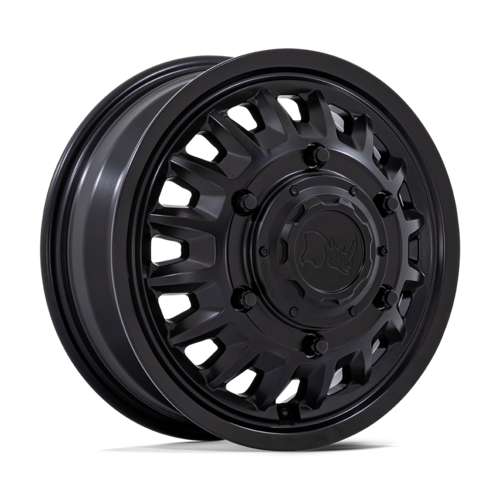 Black Rhino Hard Alloys BR019 Aliso Dually 16x6 Matte Black Wheel with 6x205 Bolt Pattern and 110mm Offset